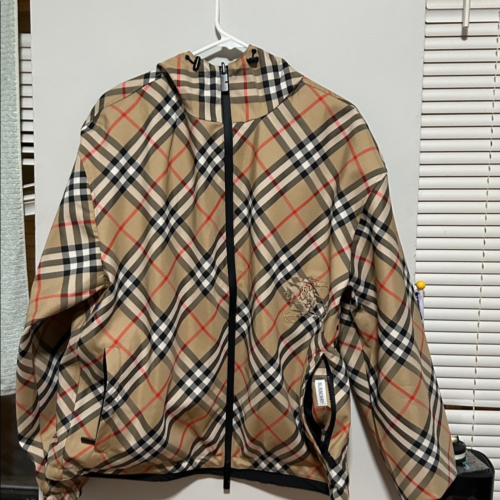 Black Jacket With Plaid Lining - image 7